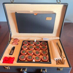 Chinese Traditional Chess Game Set wooden  Home Party Chess Game Leather Case